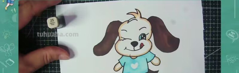 怎样画小狗简笔画