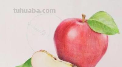 彩铅苹果怎么画逼真 用18色的彩铅能画出一个苹果吗？