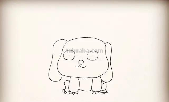 炒鸡简单的各种可爱的小狗简笔画教程~快来看看