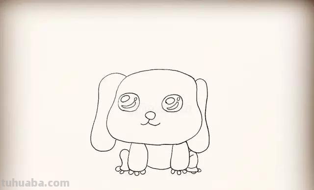 炒鸡简单的各种可爱的小狗简笔画教程~快来看看