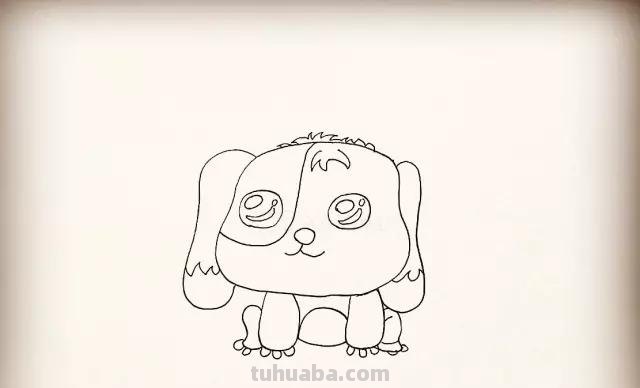 炒鸡简单的各种可爱的小狗简笔画教程~快来看看