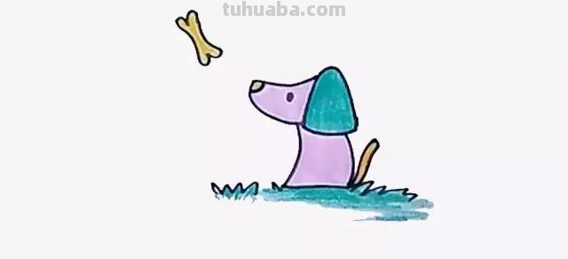 炒鸡简单的各种可爱的小狗简笔画教程~快来看看