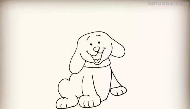 炒鸡简单的各种可爱的小狗简笔画教程~快来看看