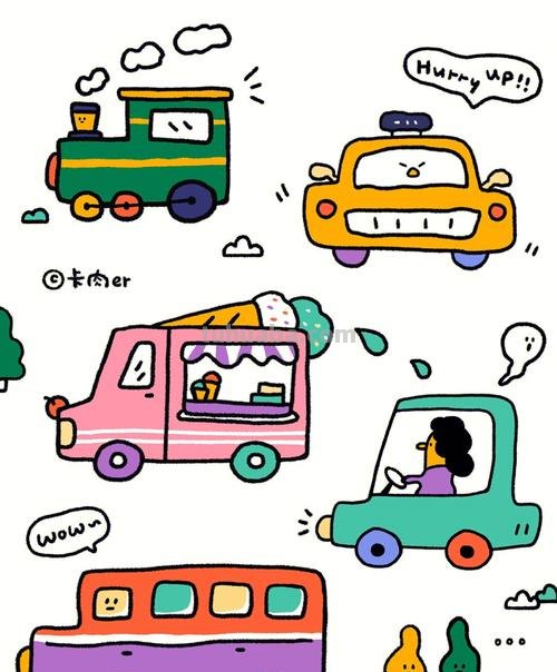 「简笔手帐素材」：一波交通工具简笔画法，简单易画