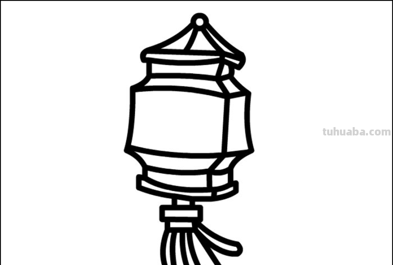 灯笼怎么画