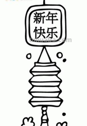 灯笼怎么画