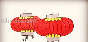 灯笼怎么画