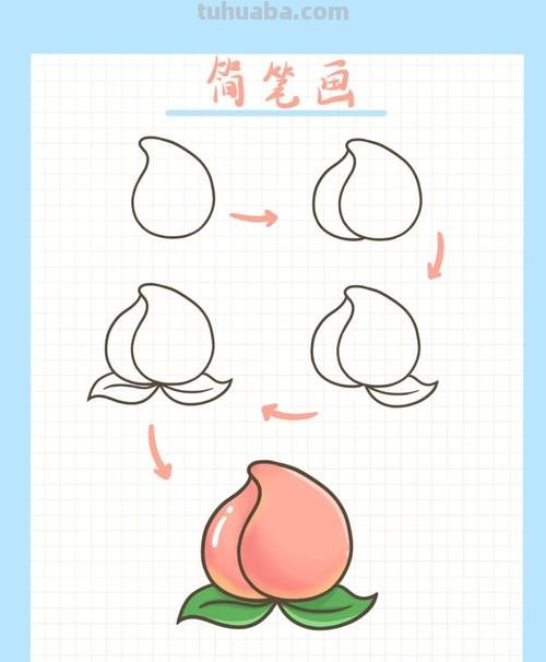 桃子简笔画 桃子简笔画图片