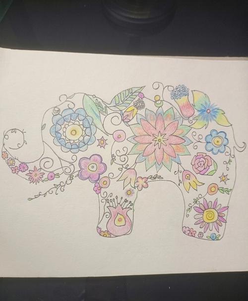 大象怎么画 彩铅颜色 大象怎么画？