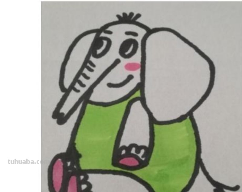 大象怎么画 彩铅颜色 大象怎么画？