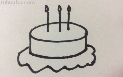 蛋糕简笔画简单又漂亮