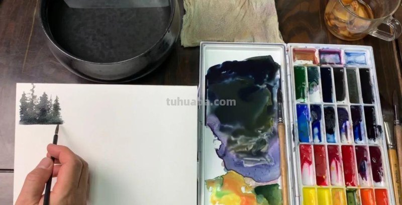 3种实战小技法，教你学会水中倒影朦胧美感的绘画方式