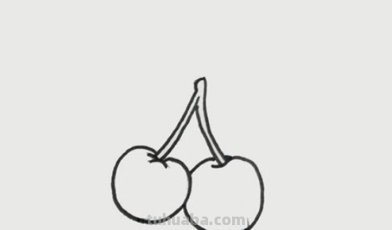 樱桃怎么画