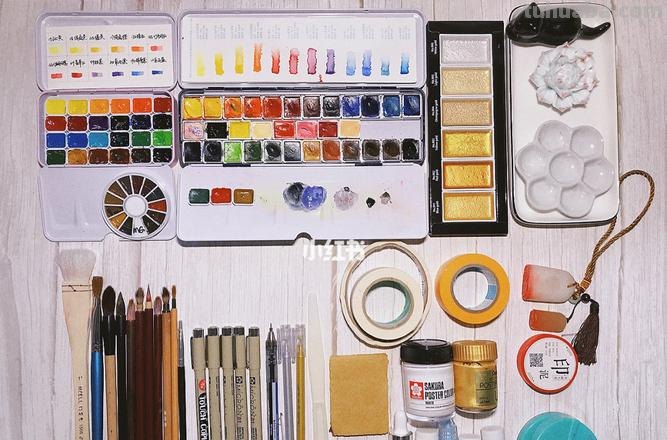 新手想学习水彩，你知道要买哪些工具吗？