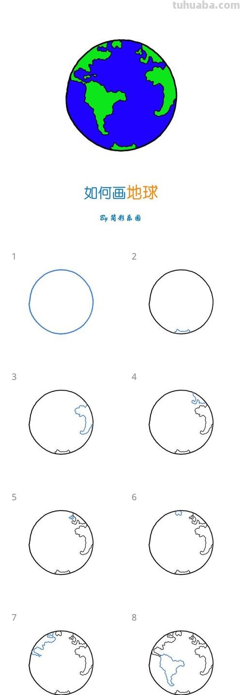 地球怎么画简笔画 怎么画地球？