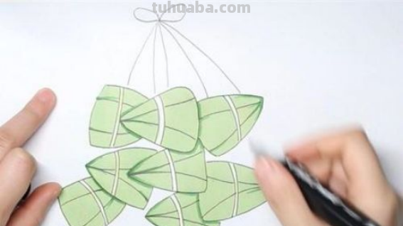 粽子怎么画简笔画