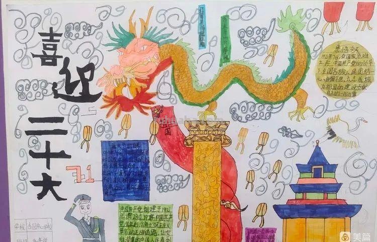 “喜迎二十大，奋进新征程”系列活动（二）-手抄报展示