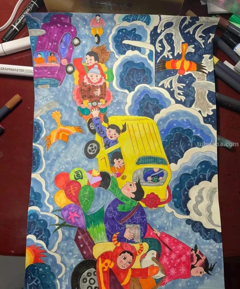 55张最新喜迎二十大主题绘画+手抄报，备课必备资料！经典收藏哦