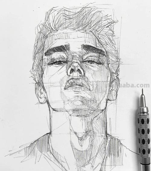 没错，就这样把线条撸直了，你的素描、速写就更完美