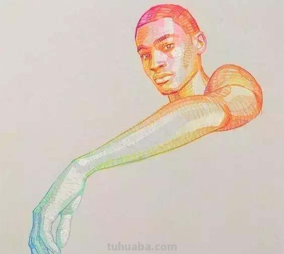 没错，就这样把线条撸直了，你的素描、速写就更完美