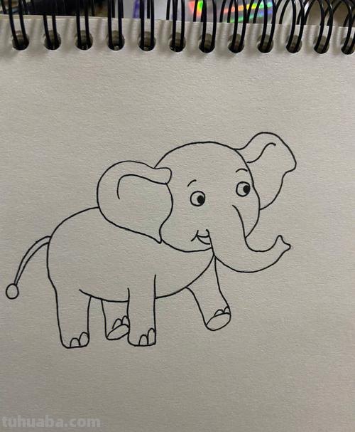 大象的画法 大象的画法 儿童简笔画