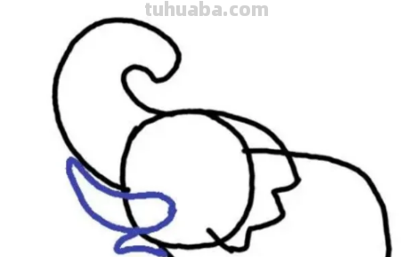 大象简笔画怎么画