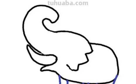 大象简笔画怎么画