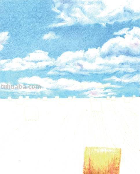 怎么用彩铅画云 如何用彩铅画云朵？