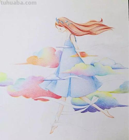 怎么用彩铅画云 如何用彩铅画云朵？