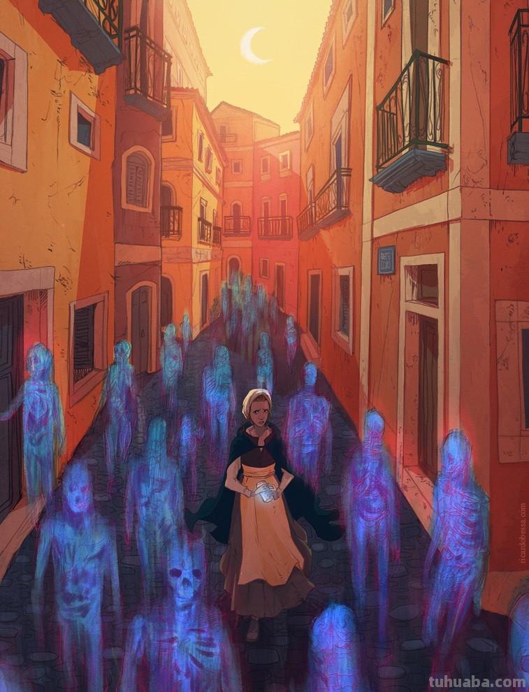 葡萄牙插画师Ricardo Bessa，未来感和科技感