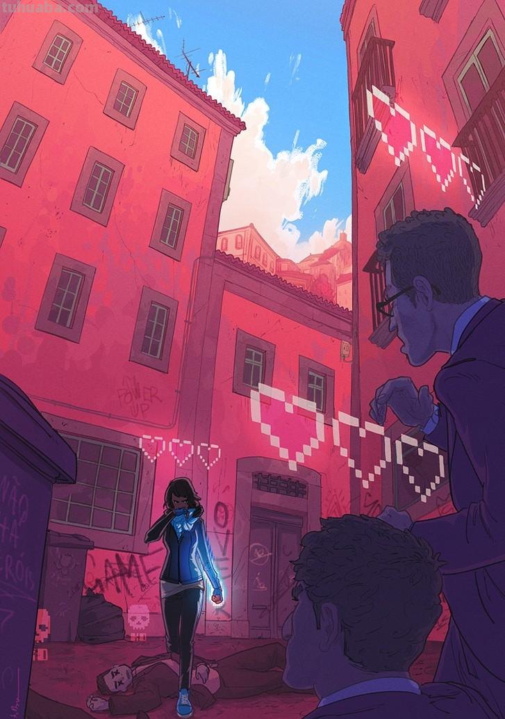 葡萄牙插画师Ricardo Bessa，未来感和科技感
