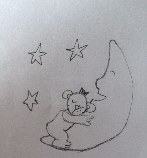 月亮怎么画简笔画 一年级教画夜晚星星和月亮? 月亮怎么画简笔画 一年级教画夜晚星星和月亮?