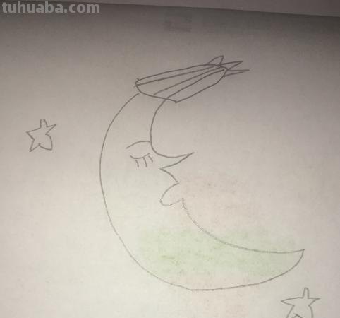 月亮怎么画简笔画 一年级教画夜晚星星和月亮? 月亮怎么画简笔画 一年级教画夜晚星星和月亮?