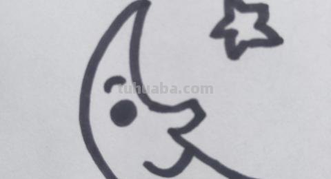 月亮怎么画简笔画 一年级教画夜晚星星和月亮? 月亮怎么画简笔画 一年级教画夜晚星星和月亮?