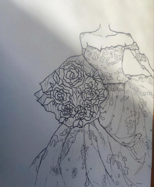 怎么画婚纱简笔画 如何画婚纱？