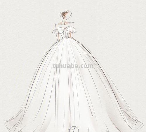 怎么画婚纱简笔画 如何画婚纱？