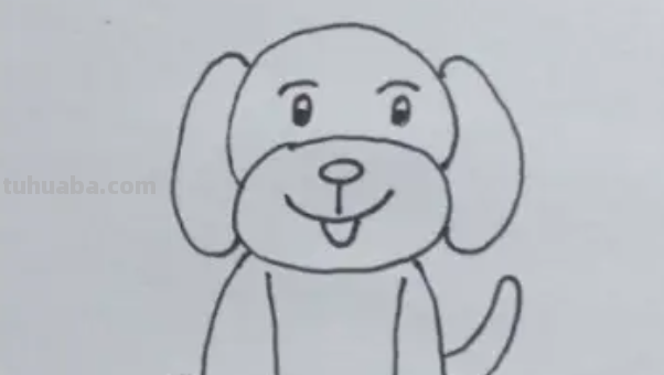 小狗的简笔画怎么画