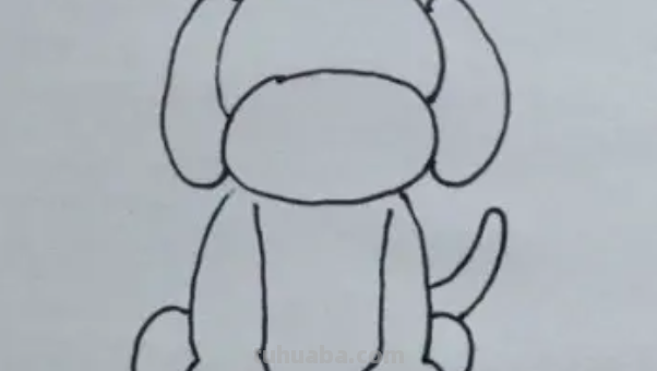 小狗的简笔画怎么画