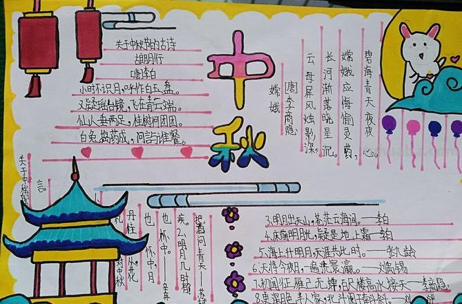 中秋节的手抄报怎么画眼影 中秋节的手抄报怎么画？
