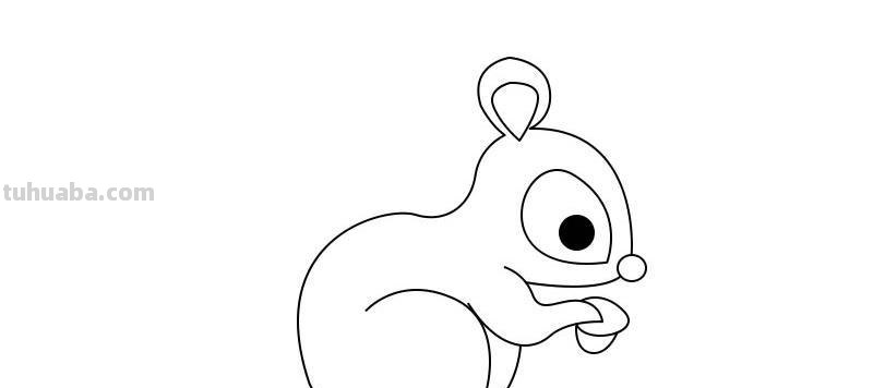 松鼠简笔画 松鼠简笔画 可爱