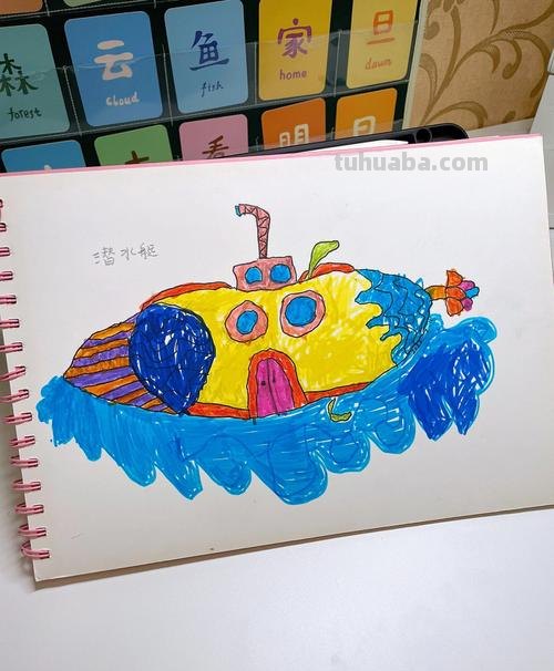潜水艇简笔画 潜水艇简笔画 儿童画