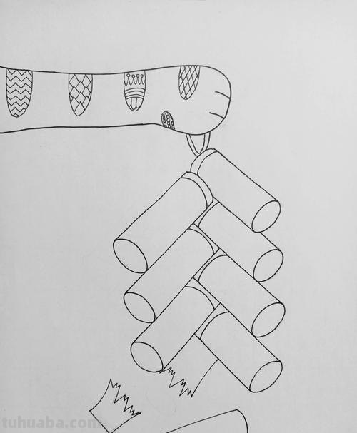 鞭炮的简笔画 鞭炮的简笔画怎么画又漂亮又简单