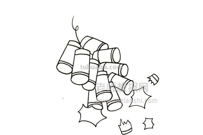 鞭炮的简笔画 鞭炮的简笔画怎么画又漂亮又简单