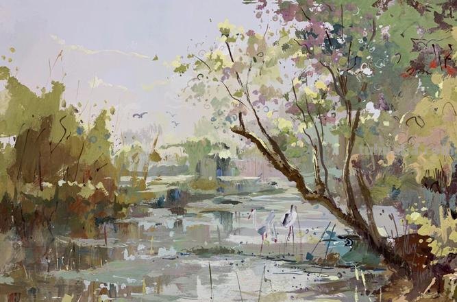 色彩风景水与色彩风景水粉:美轮美奂的艺术创作