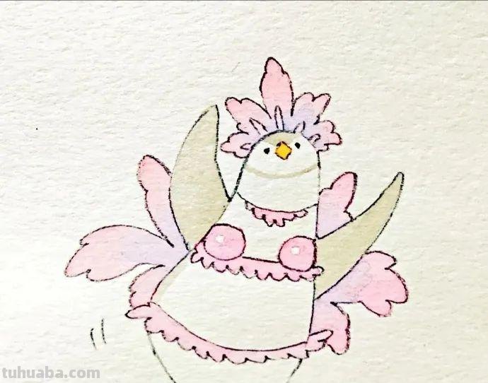 可爱小鸟！治愈系简笔插画作品