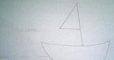 草船怎么画简笔画 二年级简单画船的画？