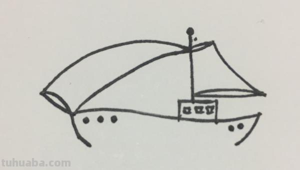 草船怎么画简笔画 二年级简单画船的画？