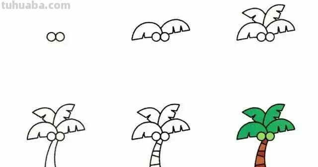 简笔画 - 9种植物简笔画，超简单，一学就会，还能教孩子认植物！