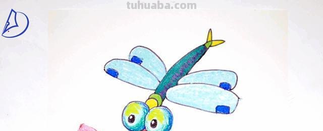 简笔画：一架小飞机，飞东又飞西，来去三五里，捉虫保田地