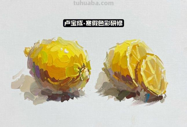 色彩柠檬的画法步骤 